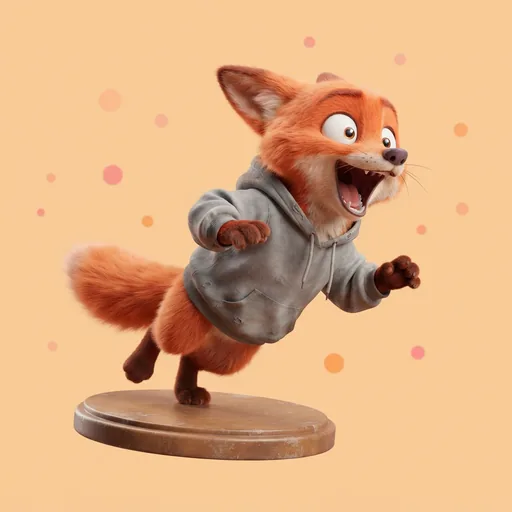 예상하지 못한 순간에 튀어나오는 새벽 여우