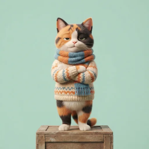 아무도 없는 길을 혼자 돌아다니는 새벽 고양이