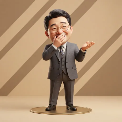 웃음으로 분위기를 이끄는 전무