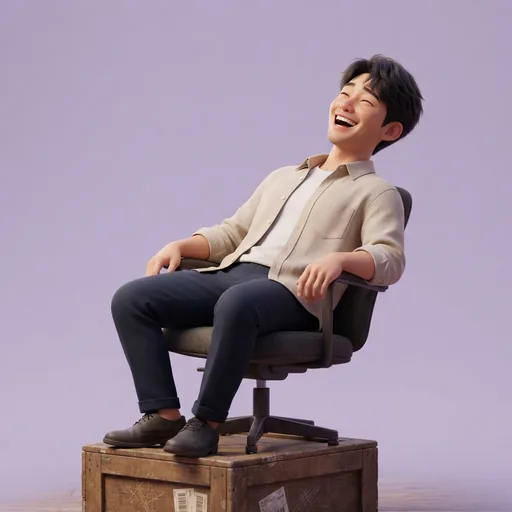 선배한테 맞장구치느라 웃는 대리