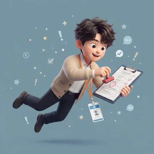 열심히 나오는 사원